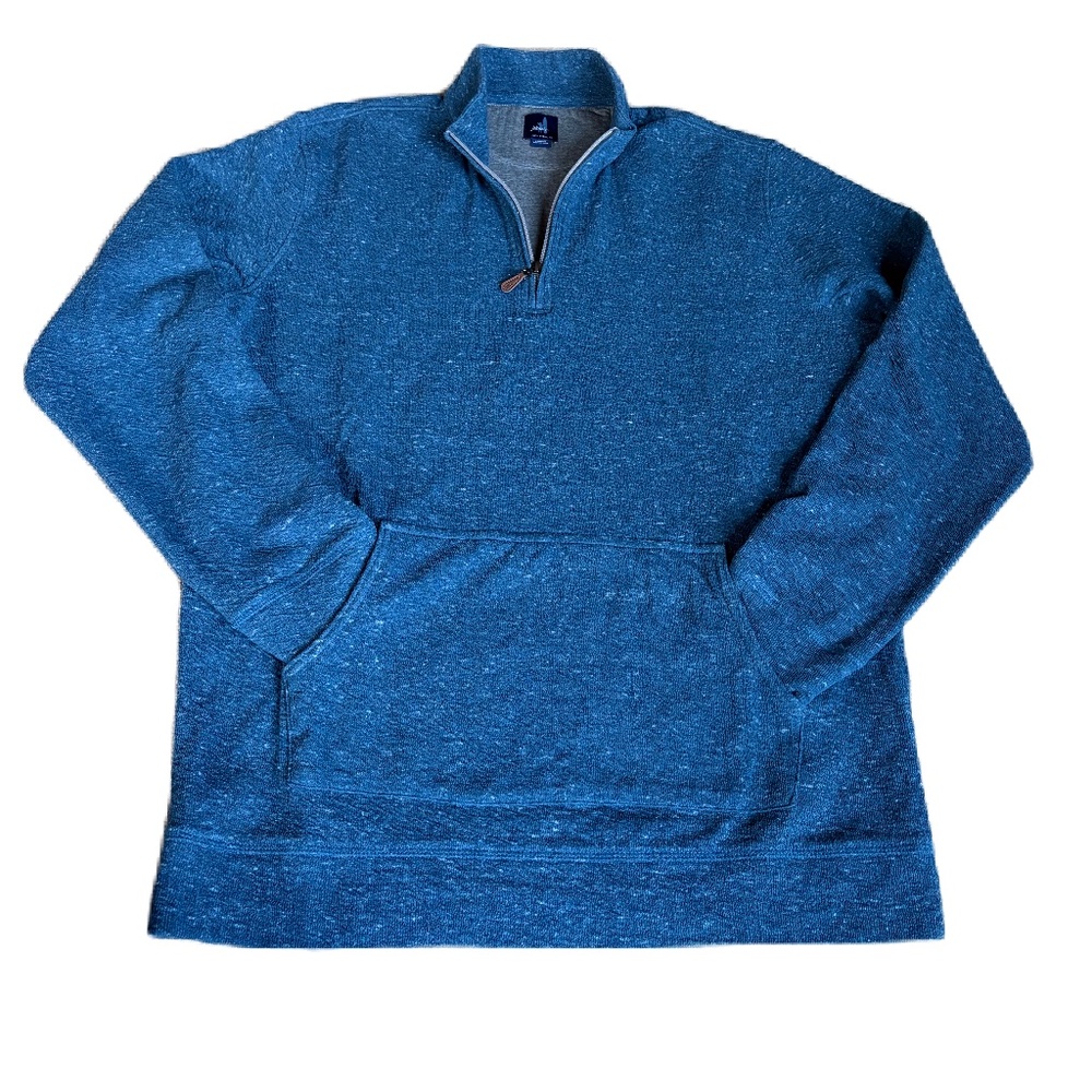 Johnnie-O Robb quarter zip long sleeve blue Large